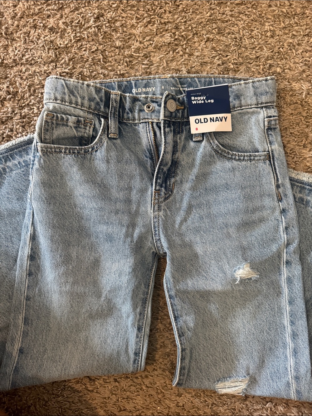 Old Navy Light Blue Baggy Wide Leg Jeans